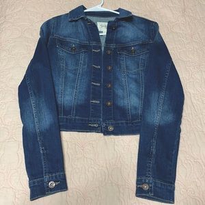 Jessica Simpson women’s cropped jean jacket